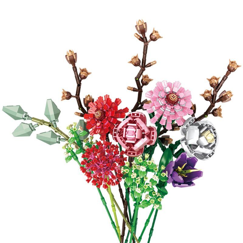  Mô Hình Nhựa 3D Lắp Ráp Panlos Bó Hoa Mùa Xuân 655002 (Spring Bouquet,1237 mảnh) – LG0077 