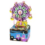  Mô Hình Gỗ 3D Lắp Ráp ROBOTIME Hộp Nhạc Đu Quay Ferris Music Box AM402 – WP013 
