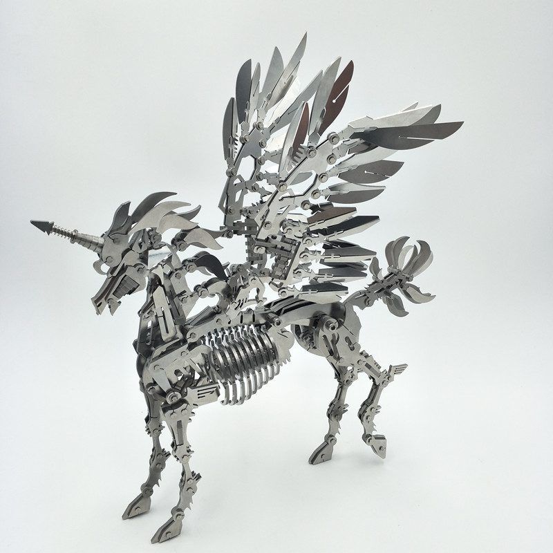  Mô Hình Kim Loại Lắp Ráp 3D Steel Warcraft Ngựa Một Sừng Lớn (Big Unicorn) – SW037 