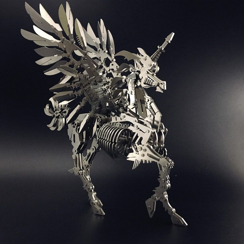  Mô Hình Kim Loại Lắp Ráp 3D Steel Warcraft Ngựa Một Sừng Lớn (Big Unicorn) – SW037 