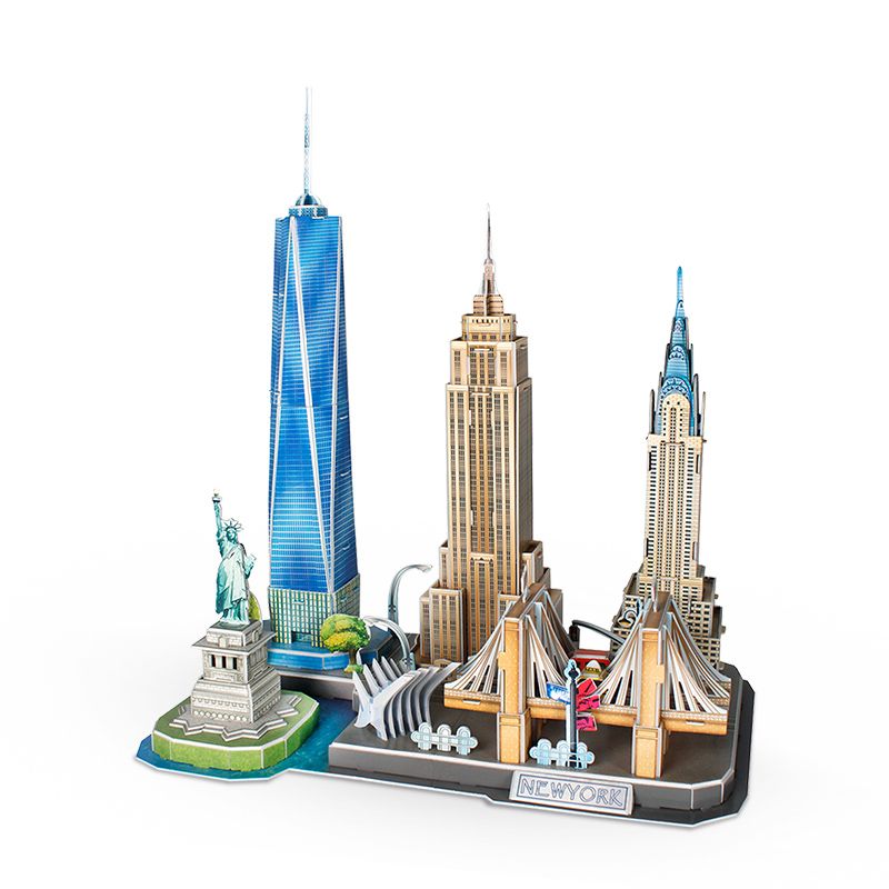  Mô Hình Giấy 3D Lắp Ráp CubicFun New York Cityline MC255h (123 mảnh) - PP030 