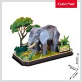  Mô Hình Giấy 3D Lắp Ráp CubicFun Con Voi P858h (42 mảnh, Elephant) - PP005 