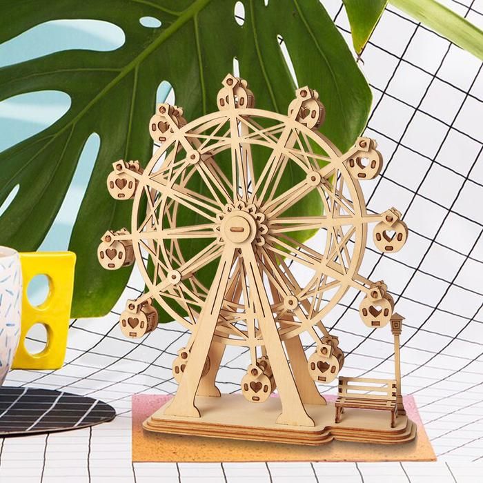  Mô Hình Gỗ 3D Lắp Ráp ROBOTIME Đu Quay Ferris Wheel TG401 – WP052 