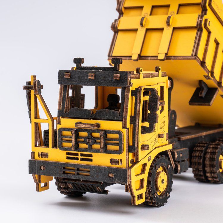  Mô Hình Gỗ 3D Lắp Ráp ROBOTIME ROKR Xe Ben (Dump Truck) TG603K – WP249 