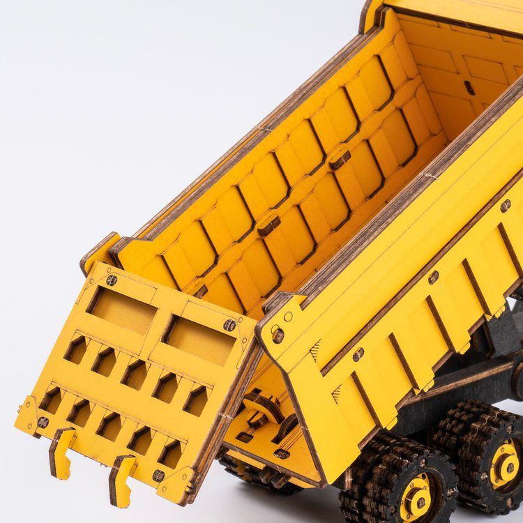  Mô Hình Gỗ 3D Lắp Ráp ROBOTIME ROKR Xe Ben (Dump Truck) TG603K – WP249 