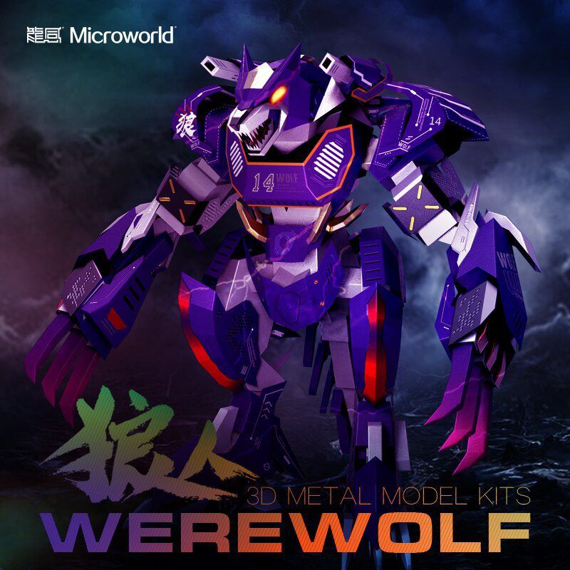  Mô Hình Kim Loại 3D Lắp Ráp Microworld Người Sói (Werewolf) - MP1047 