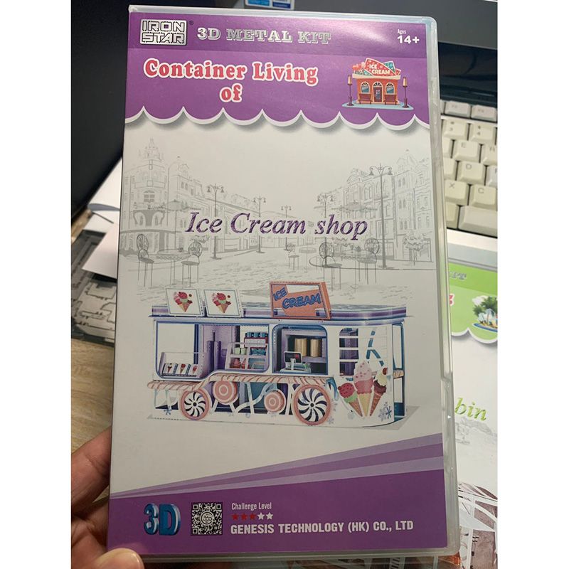  Mô Hình Kim Loại Lắp Ráp 3D Metal Works Ice Cream Shop – MP738 