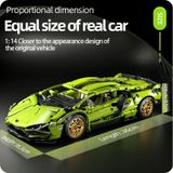  Mô Hình Nhựa 3D Lắp Ráp OEM Siêu Xe Đua Lamborghini (1280 mảnh, Màu Xanh Lá) 1:14 - LG0177 