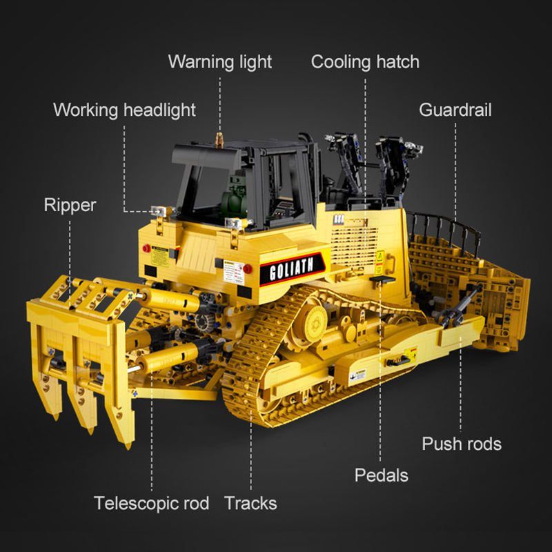  Mô Hình Nhựa 3D Lắp Ráp CaDA Master Xe Ủi Bulldozer C61056 (2826 mảnh) - LG0005 