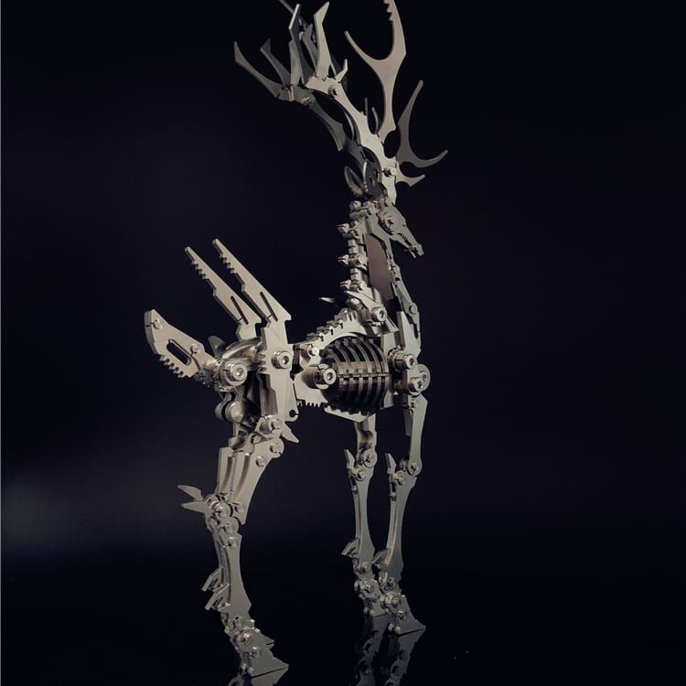  Mô Hình Kim Loại Lắp Ráp 3D Steel Warcraft Nai Sừng Xám The Nightmare Deer – SW014 