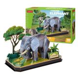  Mô Hình Giấy 3D Lắp Ráp CubicFun Con Voi P858h (42 mảnh, Elephant) - PP005 