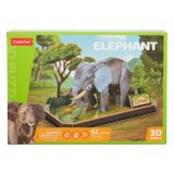  Mô Hình Giấy 3D Lắp Ráp CubicFun Con Voi P858h (42 mảnh, Elephant) - PP005 
