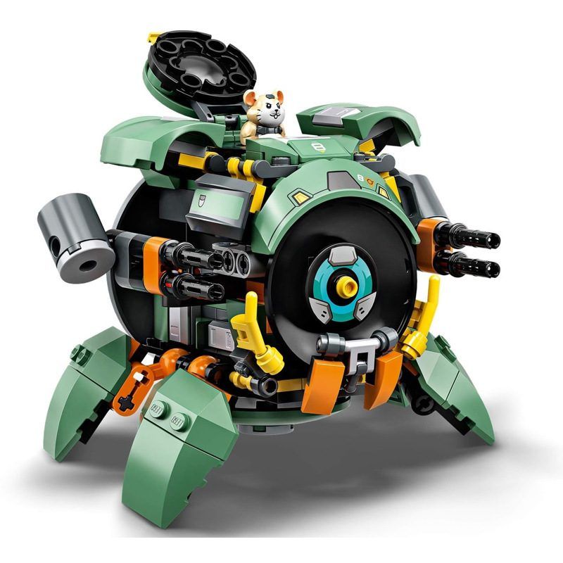  Mô Hình Nhựa 3D Lắp Ráp OEM Robot Hamster Wrecking Ball Overwatch (233 mảnh, Màu Xanh Lá, 12 in 1) - LG0134 