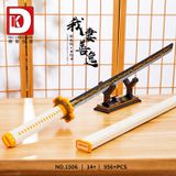  Mô Hình Nhựa 3D Lắp Ráp TEC CREATOR Thanh Kiếm Katana Nichirin DK1506 (956 mảnh, Agatsuma Zenitsu) - LG0162 