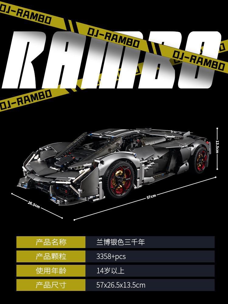  Mô Hình Nhựa 3D Lắp Ráp Kbox Siêu Xe Đua Lamborghini Terzo Millennio 10246B (3358 mảnh, có motor) 1:8 – LG0154 