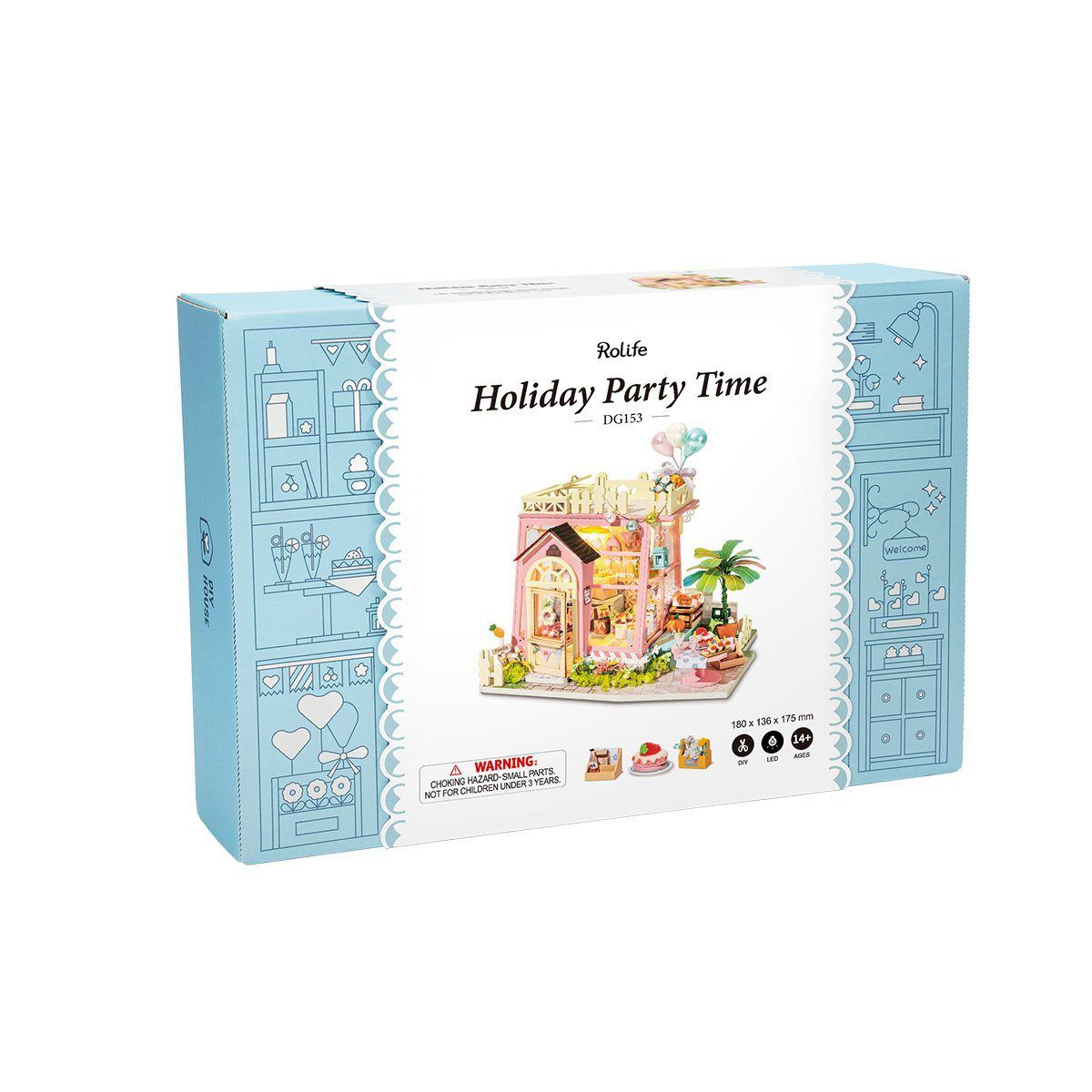  Mô Hình Gỗ 3D Lắp Ráp ROBOTIME Rolife Nhà Tí Hon Góc Nghỉ Lễ (Holiday Party Time) DG153 – WP235 