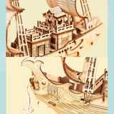  Mô Hình Gỗ 3D Lắp Ráp ROBOTIME Tàu Ngoại Giao Nhật Bản Japanese Diplomatic Ship TG307 - WP140 