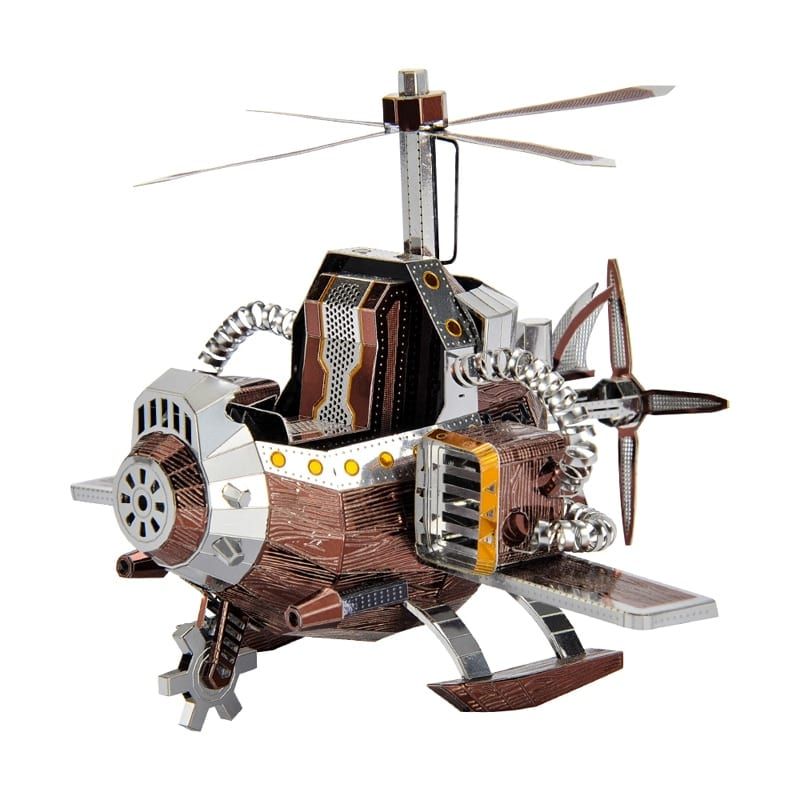  Mô Hình Kim Loại Lắp Ráp 3D Microworld Máy Bay Cứu Hộ Dã Chiến Field Rescure Helicopter - MP837 