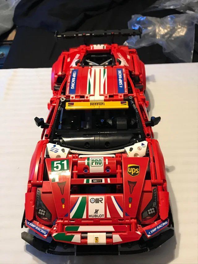  Mô Hình Nhựa 3D Lắp Ráp Siêu Xe Đua Ferrari 488 GTE AF Corse #51 (1677 mảnh) - LG0093 