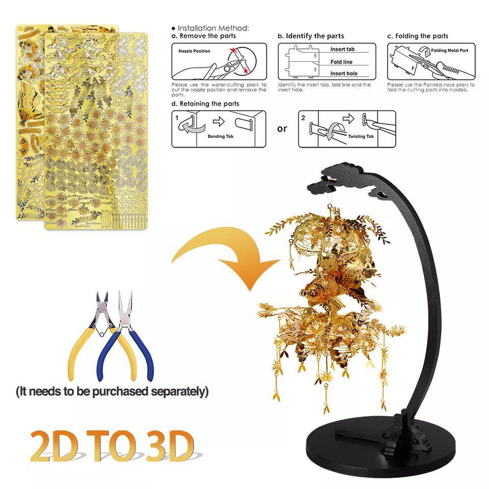  Mô Hình Kim Loại 3D Lắp Ráp Piececool Lồng Đèn Thu Tịch (Autumn Sunset) HP223-GK – MP1124 