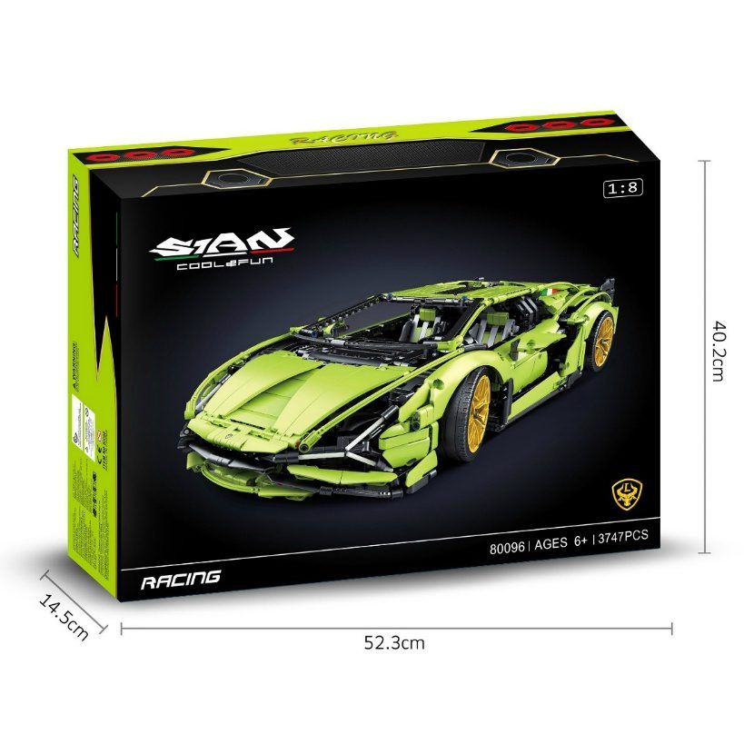  Mô Hình Nhựa 3D Lắp Ráp Technic Siêu Xe Đua Lamborghini SIAN FKP 37 (3696 mảnh) - LG0085 