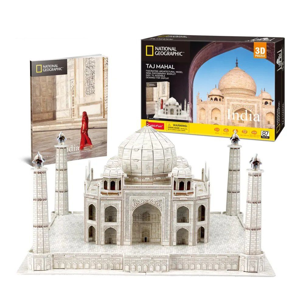  Mô Hình Giấy 3D Lắp Ráp CubicFun Đền Taj Mahal DS0981h (87 mảnh, National Geographic Taj Mahal) - PP060 