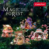  Mô Hình Giấy 3D Lắp Ráp CubicFun Magic Forest Pink Tea E1632h (57 mảnh) - PP017 