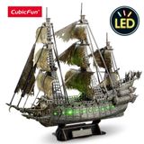  Mô Hình Giấy 3D Lắp Ráp CubicFun The Flying Dutchman L527h (360 mảnh, đèn LED) - PP027 