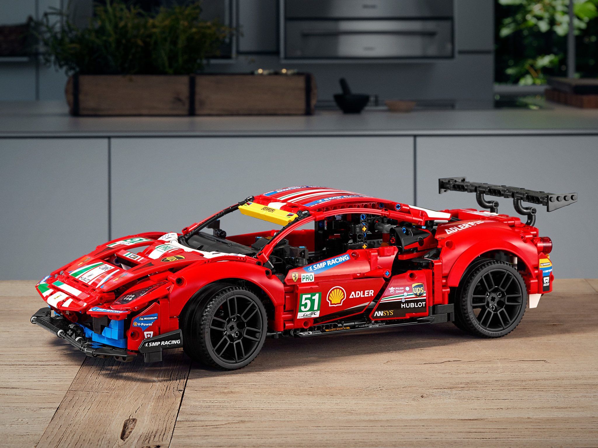  Mô Hình Nhựa 3D Lắp Ráp Siêu Xe Đua Ferrari 488 GTE AF Corse #51 (1677 mảnh) - LG0093 