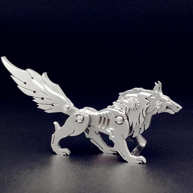  Mô Hình Kim Loại Lắp Ráp 3D Steel Warcraft Chó Sói Wolf – SW023 