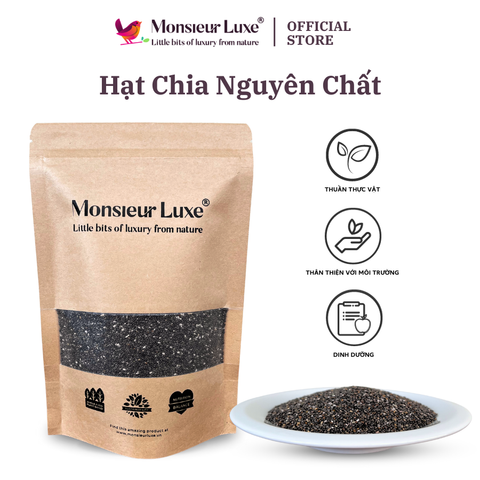  Luxe - Hạt Chia (Chia Seeds) - Giàu Omega-3 Hỗ trợ giảm cân Detox Gluten Free 