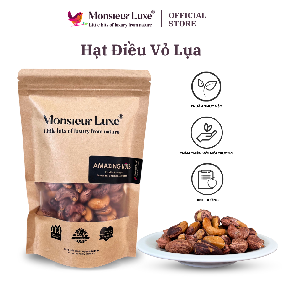 Điều Lụa Rang Chín_Silk Cashew_250g