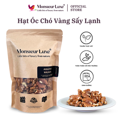  Hạt Óc chó sấy lạnh Luxe (Cold Dried Walnut) - Giàu Omega-3, Tốt cho Mẹ Bầu, Chống Oxi hóa 