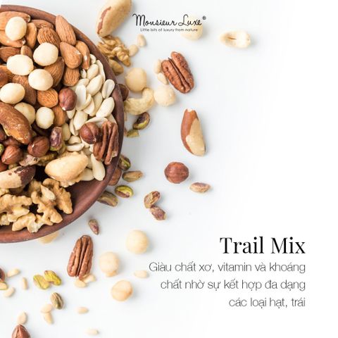  Hỗn hợp Hạt trái Đảo hạt điều Luxe (Cashew Island TrailMix) 250g/500g - Ăn vặt Healthy với Hạt Sấy Lạnh & Trái cây khô 