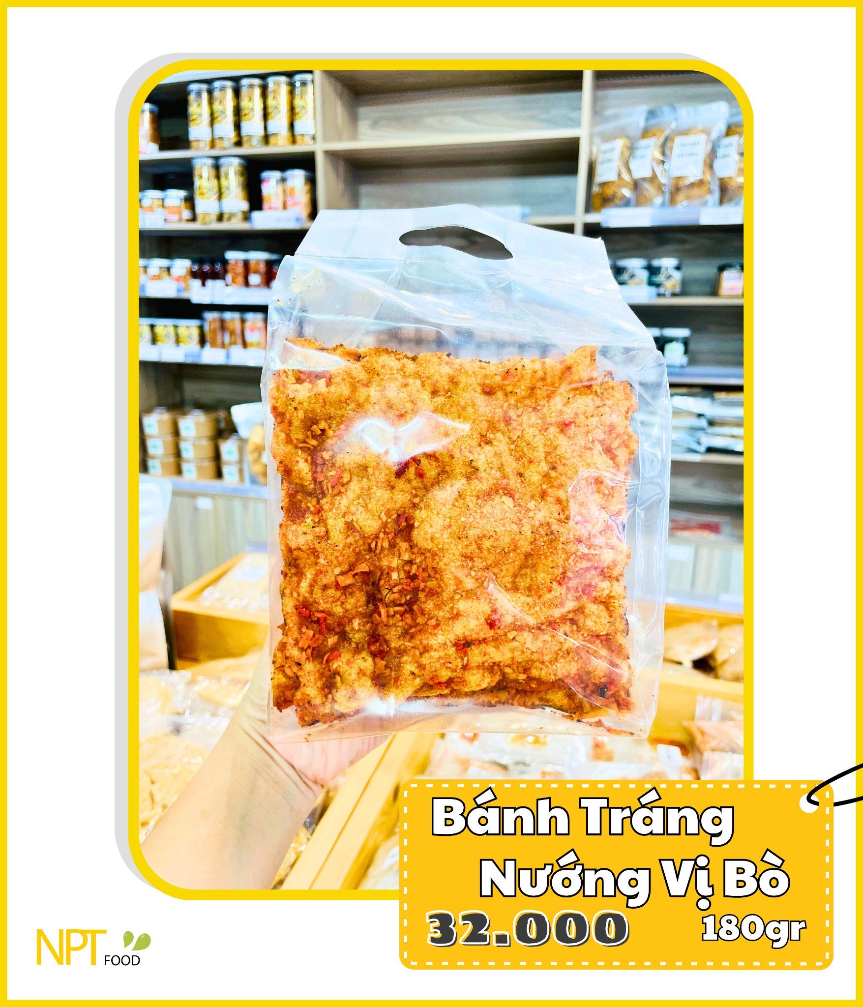 Bánh Tráng Nướng Vị Bò 180gr