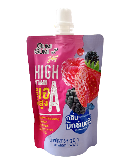 Nước thạch jelly GUMI GUMI Vitamin A vị mix quả mọng 135g