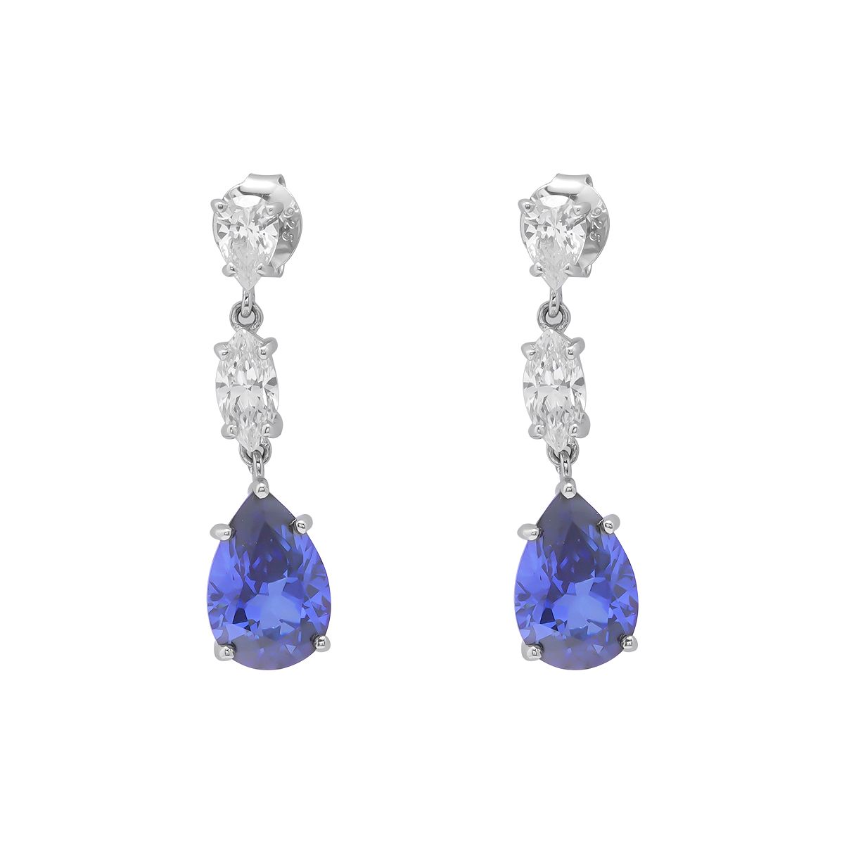 Bông Tai Bạc SV925 đính Gioialite Calista 05WCZOR5276