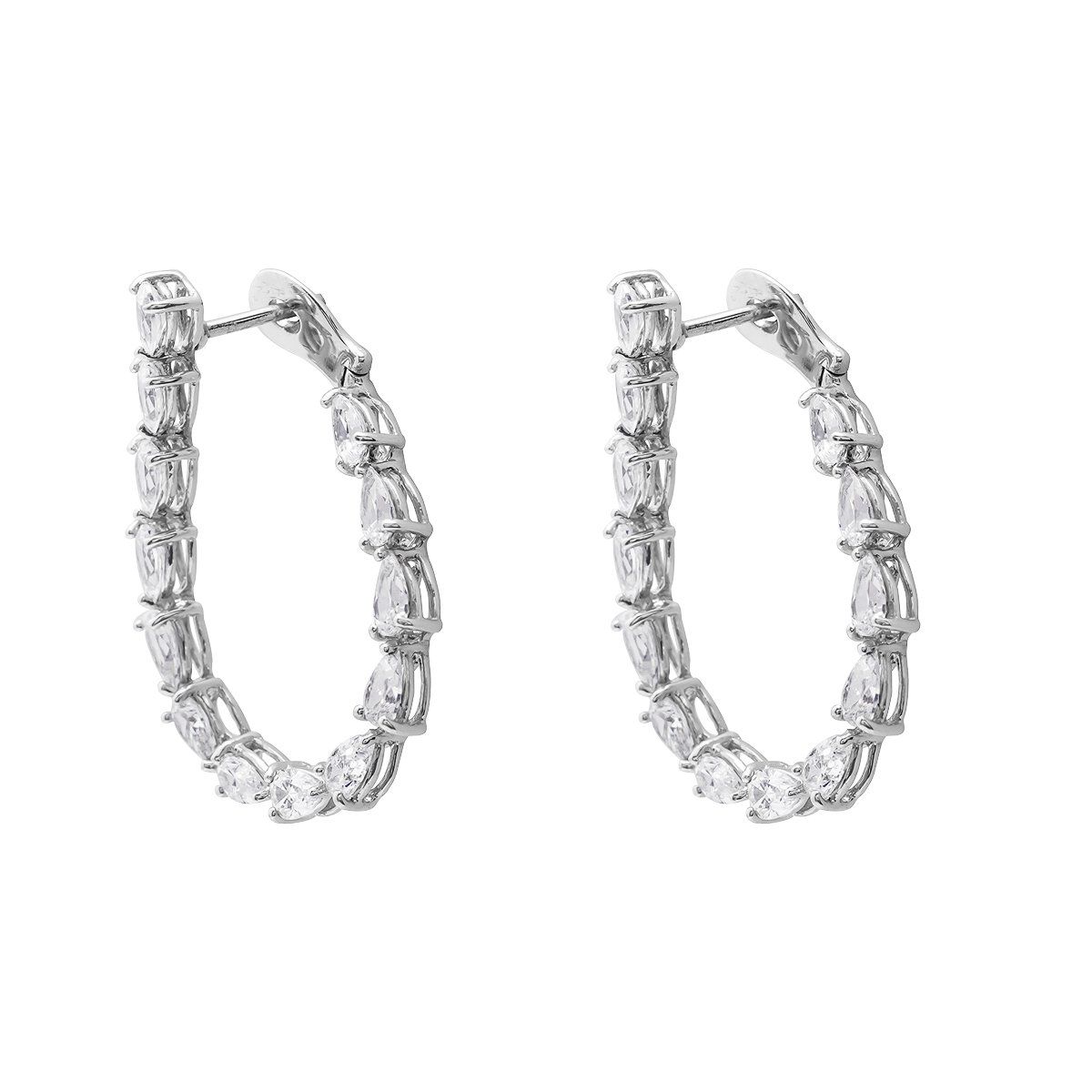 Bông Tai Bạc SV925 đính Gioialite Calista 05WCZOR5467