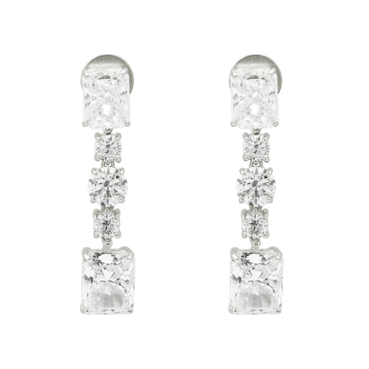 Bông Tai Bạc SV925 đính Gioialite Calista 05WCZOR5723