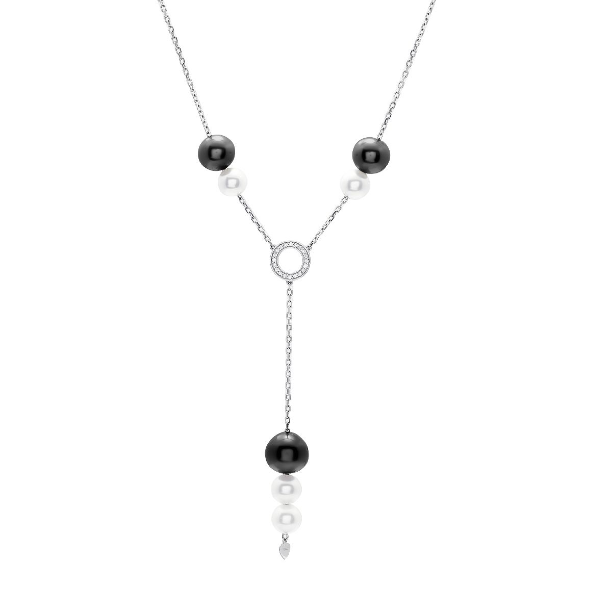 Dây Liền Mặt Vàng K10WG/K18WG đính Ngọc Trai Tahiti Calista AL0NK06570