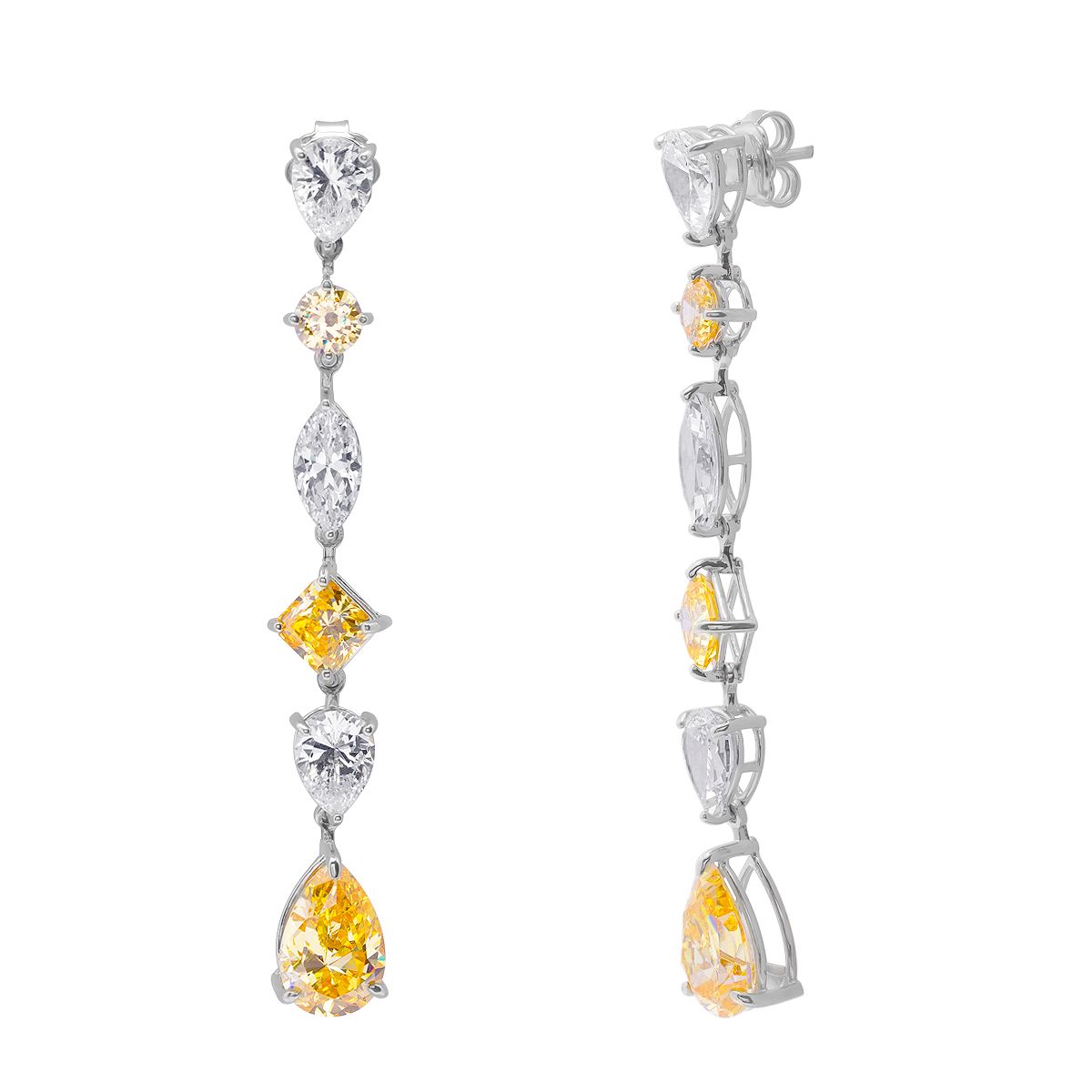 Bông Tai Bạc SV925 đính Gioialite Calista 05WCZOR5609