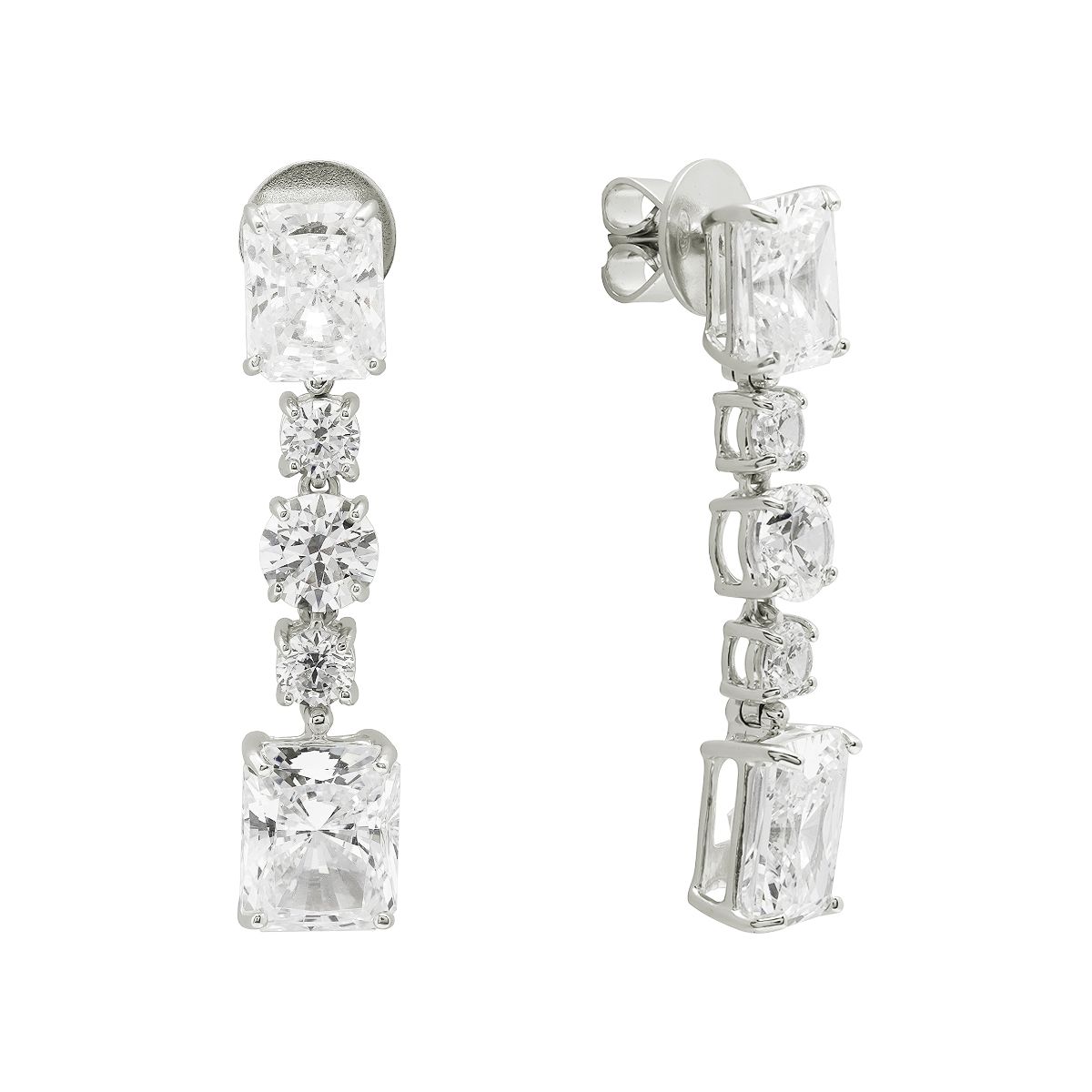 Bông Tai Bạc SV925 đính Gioialite Calista 05WCZOR5723