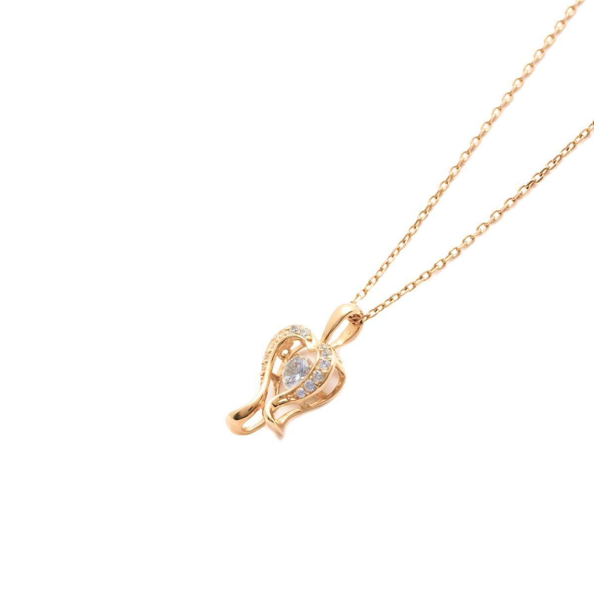 Mặt Dây Dancing Stone Vàng K18YG đính CZ Calista 18YCZCZM60176