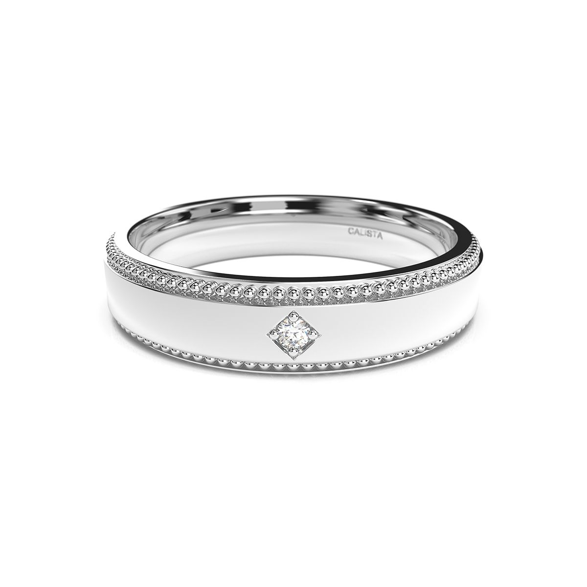 Nhẫn Cưới bạc SV925 đính CZ Calista 05W00CZN90020.2