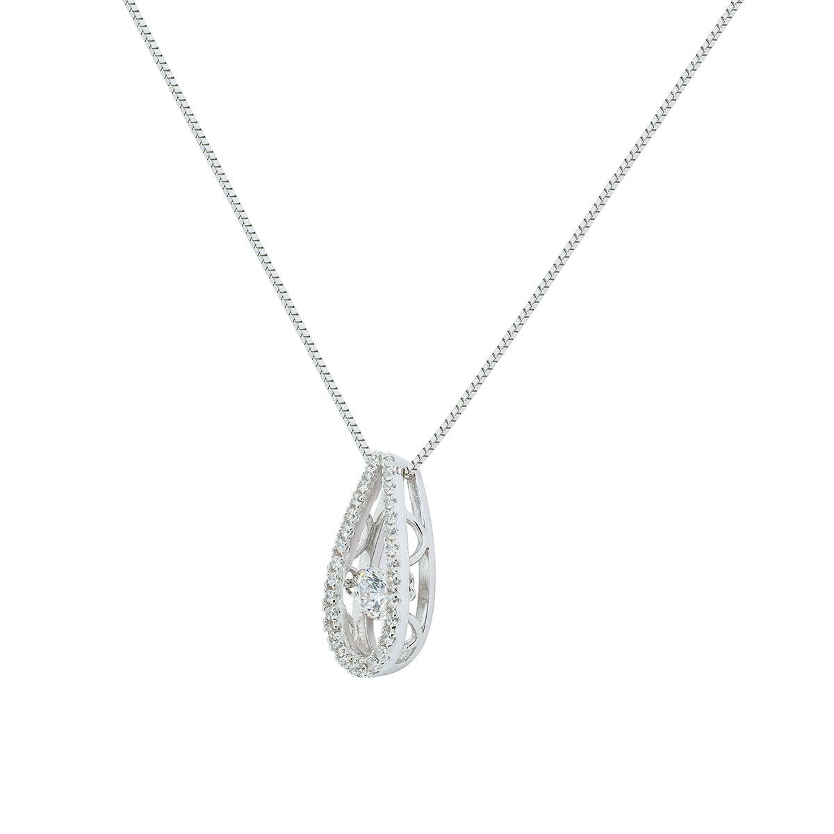 Mặt Dây Dancing Stone Bạc SV925 đính CZ Calista ASV20033