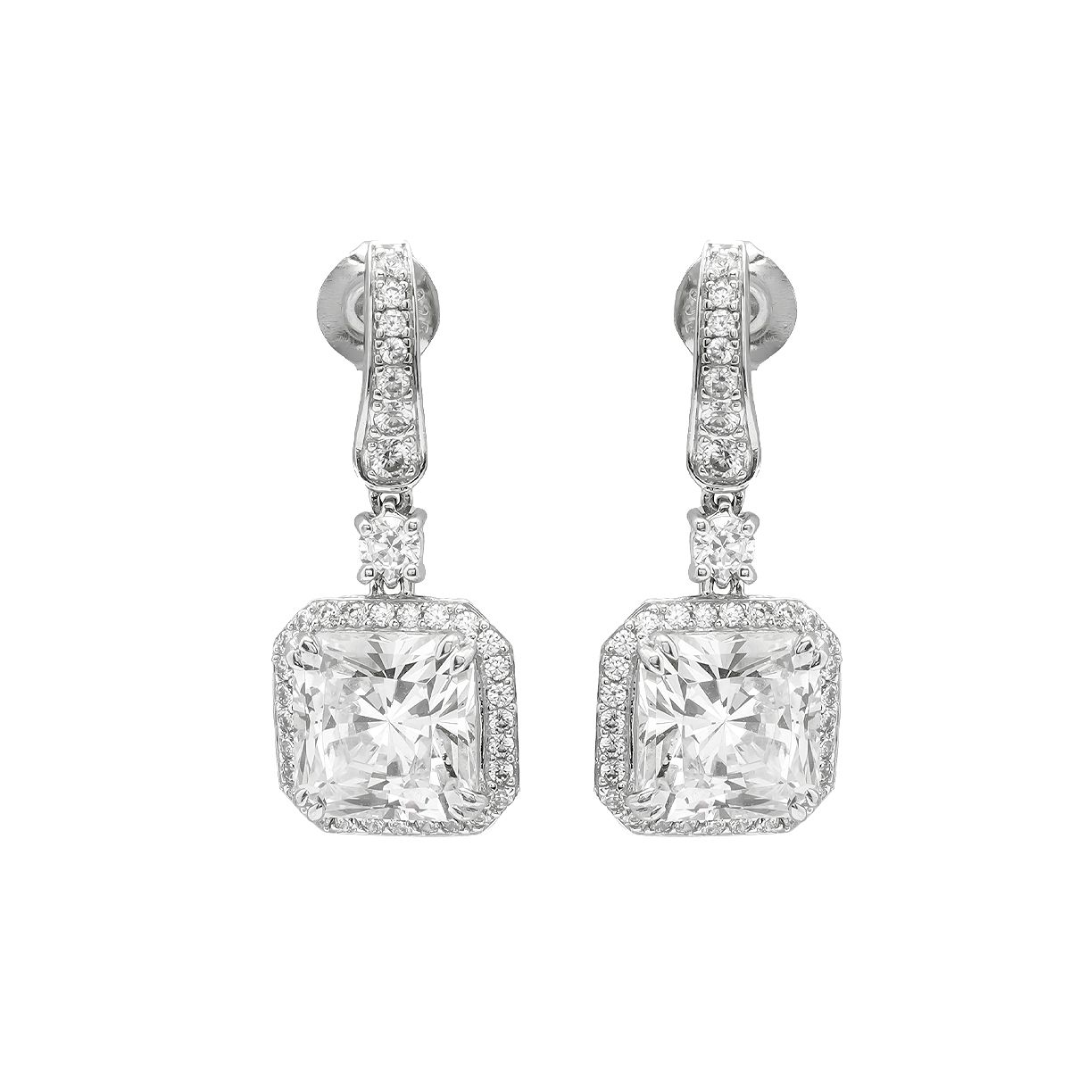 Bông Tai Bạc SV925 đính Gioialite Calista 05WCZOR5366