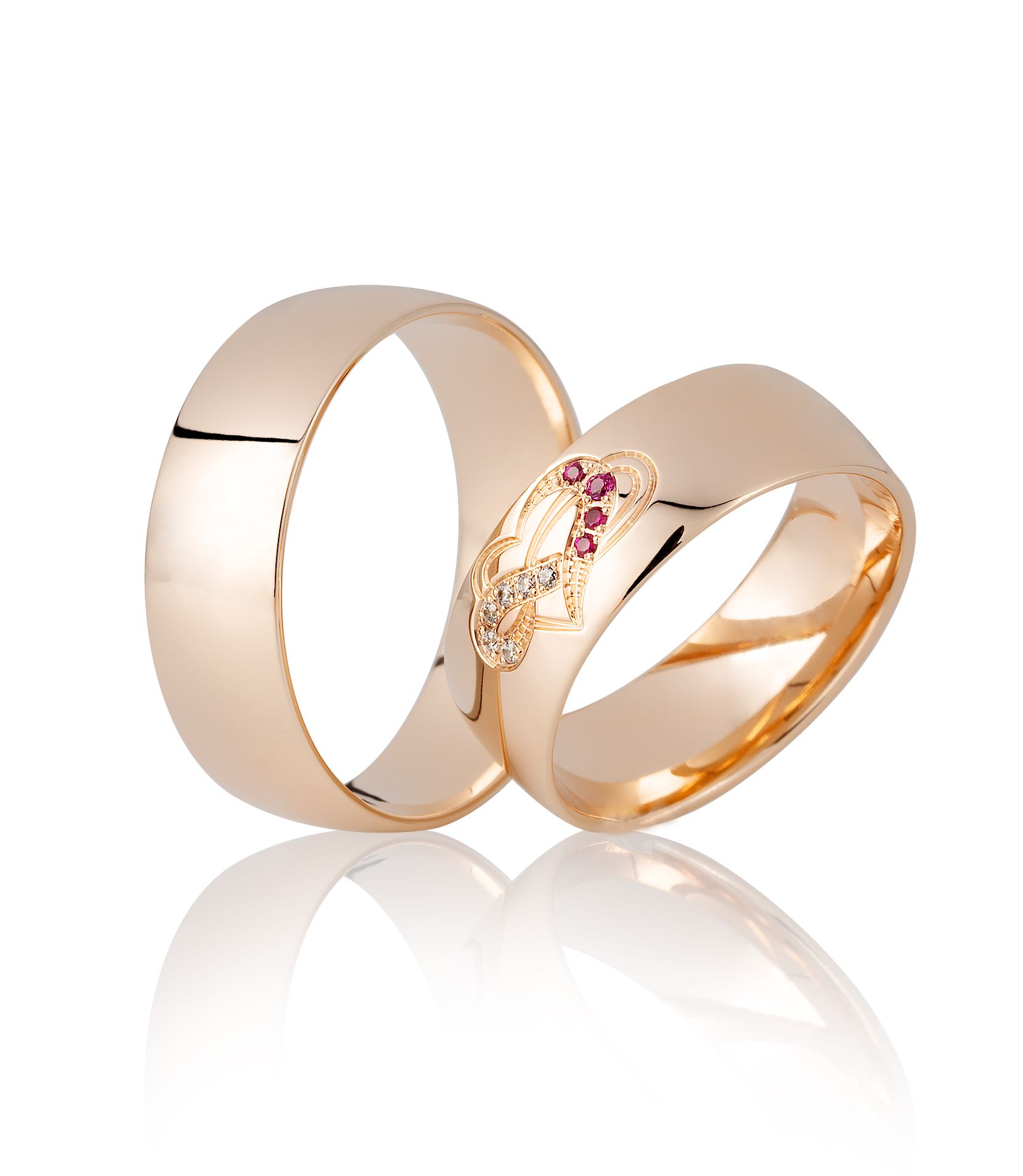 Nhẫn cưới Vàng 10K/14K/18K/Bạch kim PT900 Calista Infini 6579