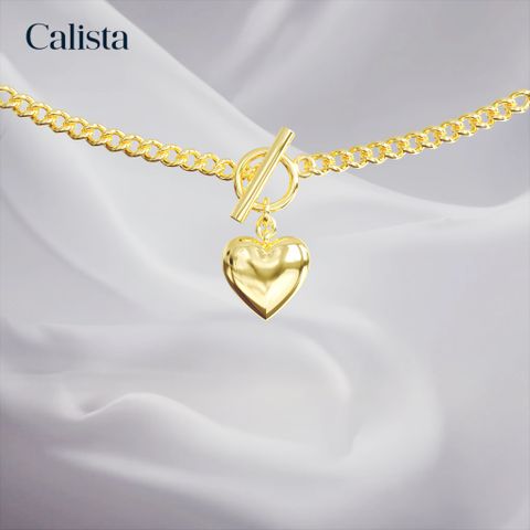 Chocker hình trái tim vàng K10 Calista NK23006