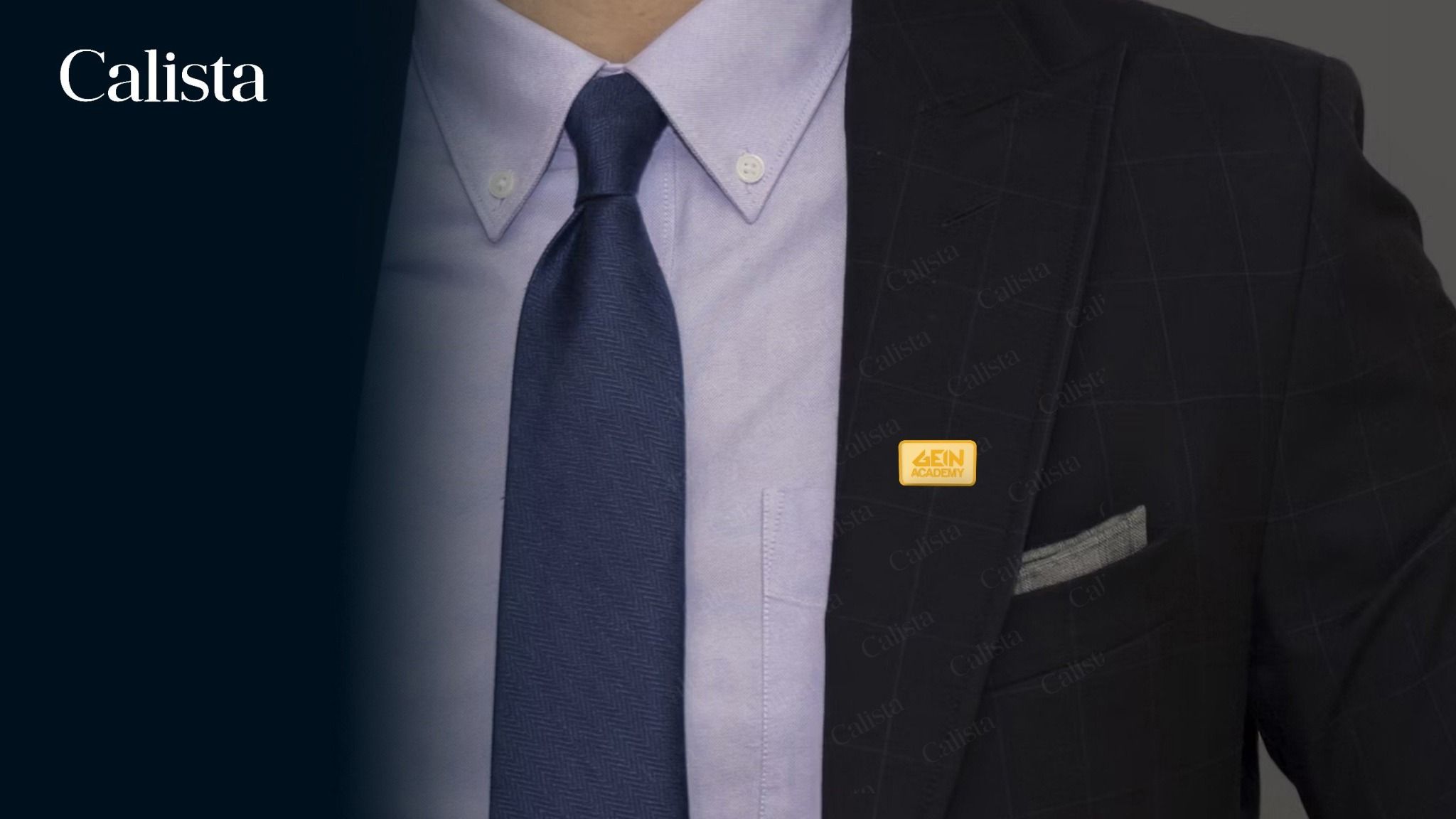 Pin/Huy hiệu cài áo mạ vàng logo doanh nghiệp Gein Academy