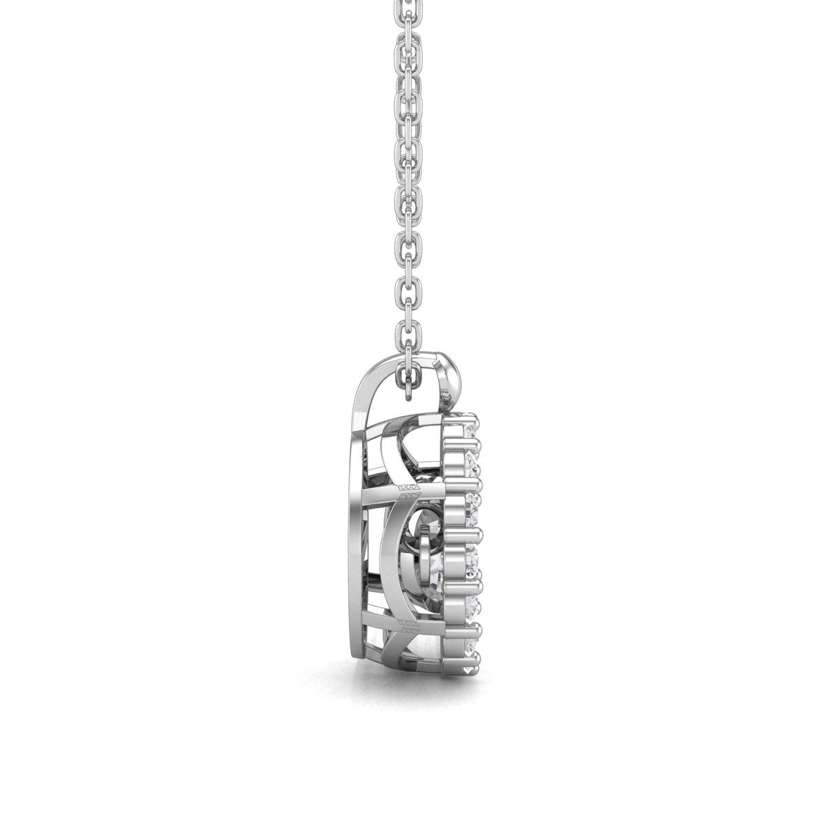 Mặt dây Dancing Stone Vàng K14WG đính CZ Calista IEPD03103